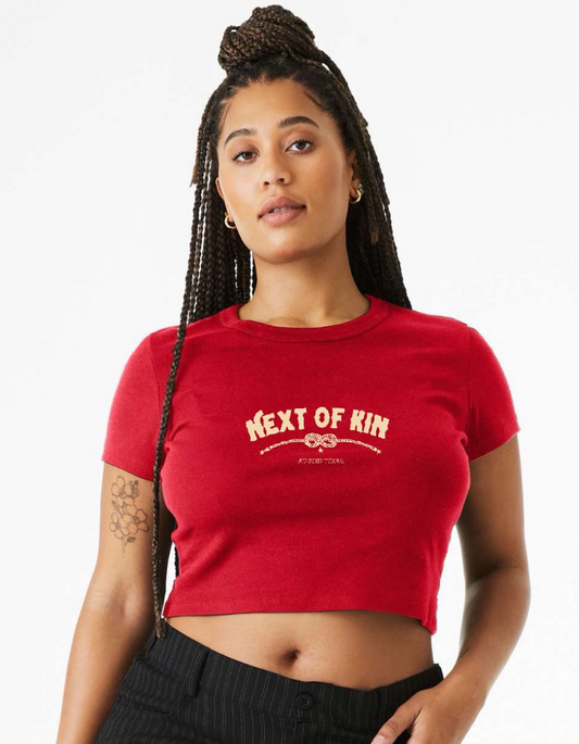 Short Sleeve Red Crop